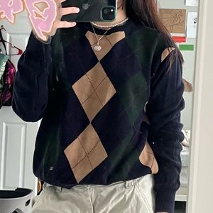 Plaid sweater